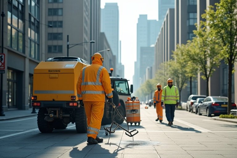 Spezialisierte Reinigung in urbanen Gebieten