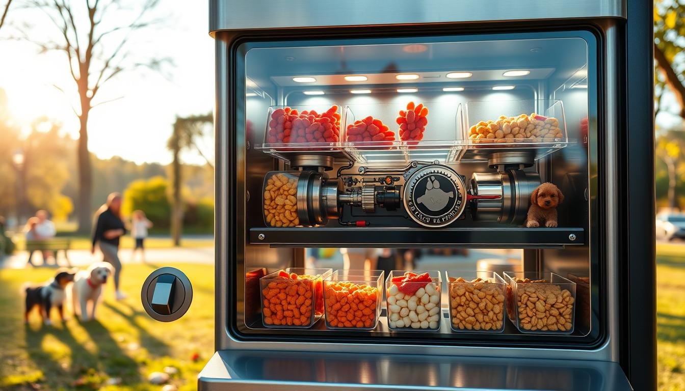 Tierfutterautomat mit Münzeinwurf Design und Funktionsweise