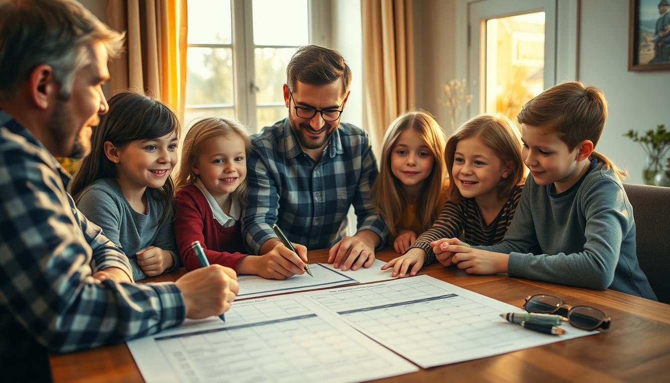 Umzugsplanung Familie mit Checkliste und Kalender