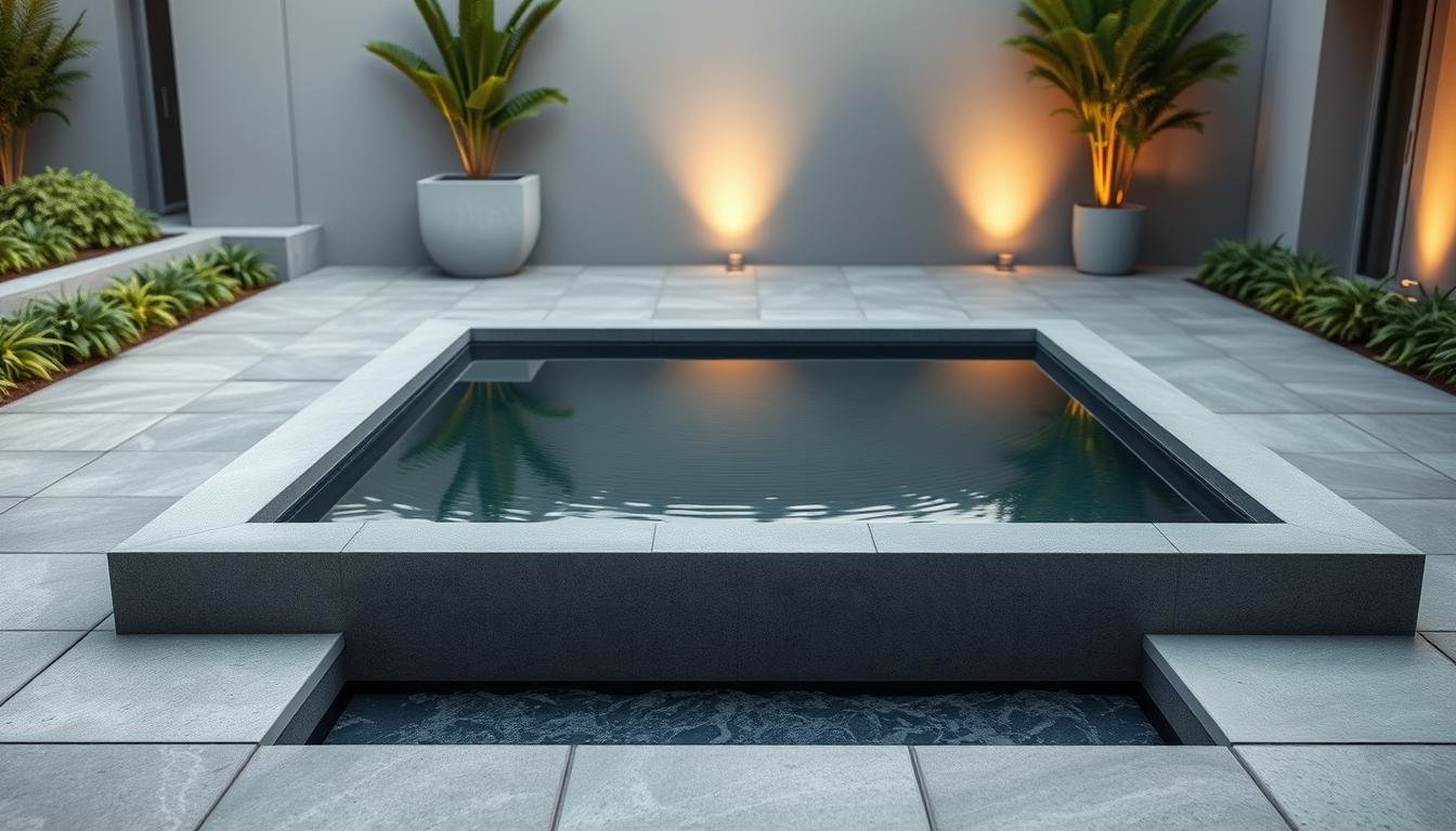 moderne wasserbecken terrasse design trends